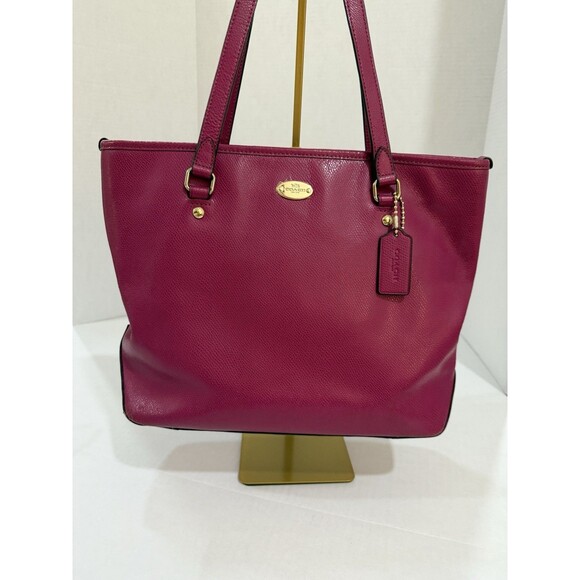 COACH Zip Top Tote In Crossgrain Leather F35204 Mint Condition MRSP$295 W/No Tag - Picture 1 of 16
